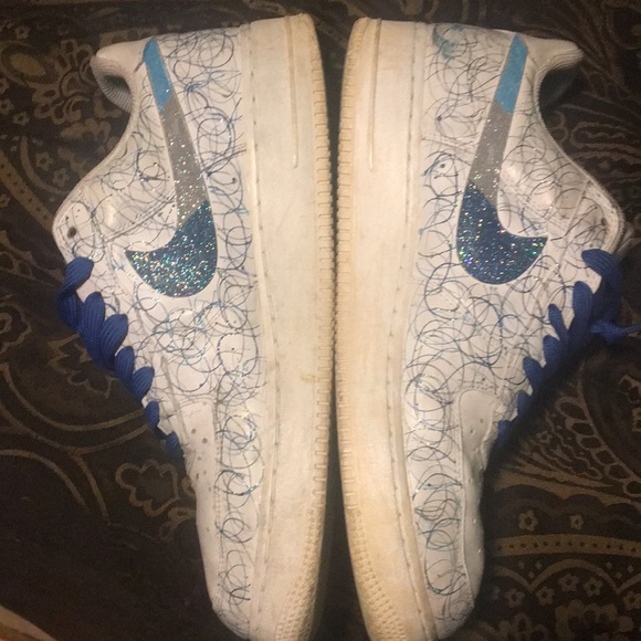 Custom painted Nike Air Force 1 20th Anniversary - Picture 4 of 7